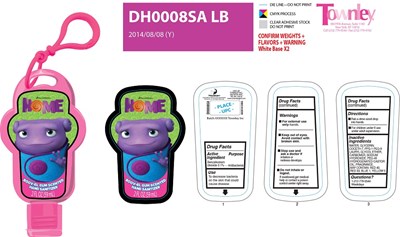 Label (Boov El Gum Scented Hand Sanitizer)